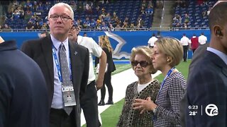 Lions' Sheila Hamp, Rod Wood react to Detroit being chosen to host 2024 NFL Draft