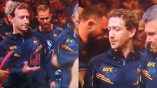 AWKWARD: Mark Zuckerberg Gets Left Hanging At A UFC Event