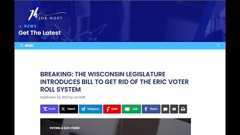 THE WISCONSIN LEGISLATURE INTRODUCES BILL TO GET RID OF ERIC