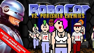 Robocop VS Terminator: Deathmatch + Punisher Monster Replacer [Mods para Doom Combinados]