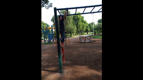 Kid playing in park
