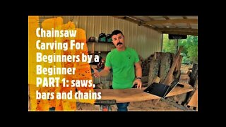 Chainsaw Carving for Beginners - By A Beginner- PT:1