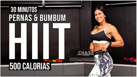 30 Min PERNAS & BUMBUM Treino HIIT PERFEITO | Queime 500 Calorias | Em Casa | Sem Equipamento