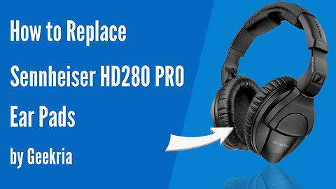 How to Replace Sennheiser HD280 Pro Headphones Ear Pads / Cushions | Geekria