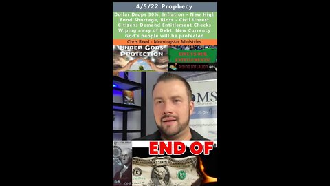 30% Dollar drop, New Currency, Highest Inflation, Food Shortages, Riots prophecy - Chris Reed 4/5/22