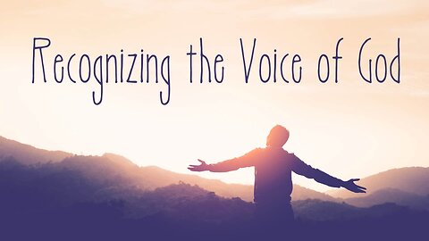 God is speaking - LISTEN!