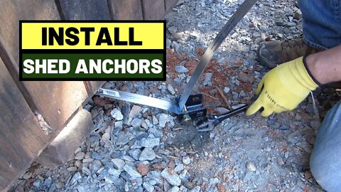 #114 How To Tie Down Storage Shed With Mobile Home Anchors