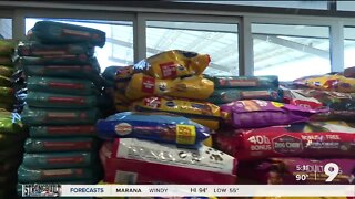 PACC flooded with pet food donations for families in need