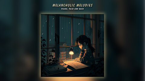 Melancholic Study Sessions: 1 Hour Piano, Pain and Rain Music Loop for Relaxation and Focus