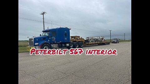 Interior of a Peterbilt 567