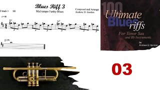 100 Ultimate Blues Riffs (Bb) by Andrew D. Gordon 003 - Sax, Trumpet and Play-along