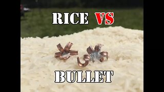 Can a bag of rice stop a bullet?...
