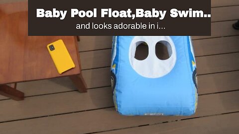 Baby Pool Float,Baby Swim Float,Baby Pool Float with Canopy UPF50+ Sun Protection,Toddler Pool...