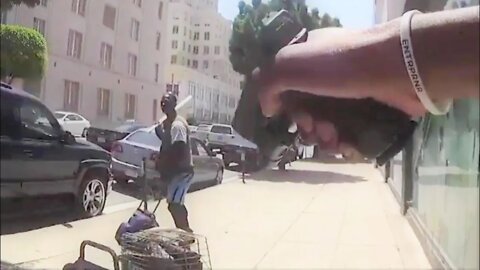 LAPD Officer Struck in the Face with Metal Bar by Suspect