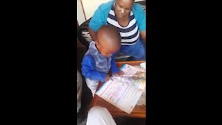 SOUTH AFRICA - Pretoria - 2 year-old genius Omphile Tshai (videos) (zgC)