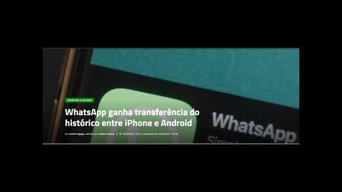 WhatsApp ganha transferência do histórico entre iPhone e Android