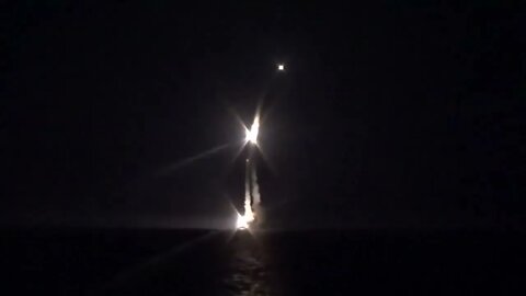 Russian Frigate Launched Salvo Of Kalibr Cruise Missiles Hitting Ukranainan Military Infrastructure