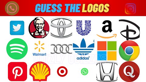 Guess the LOGO in 5 sec | IQ Test | Brain Teasers | Mental Challenge | Quizly Quizzes