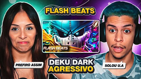 FLASH BEATS - Rap do Deku Dark (Boku No Hero) | [React em Casal] 🔥