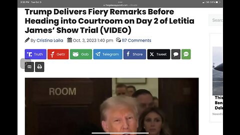 Trump Delivers Fiery Remarks Before Heading into Courtroom on Day 2 of Letitia James’ Show Trial