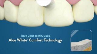 Love Your Teeth has aloe white comfort technology