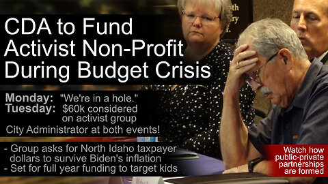 Monday: CDA Budget is "unsustainable." Tuesday: $60k on Activist Art Group