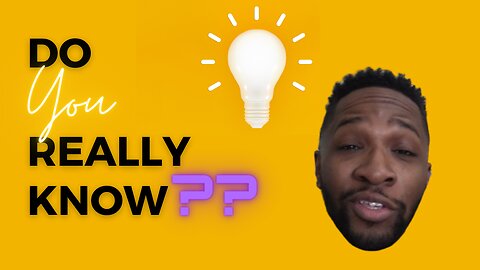 Dad Talks Ep1 - You think you know...but do you??