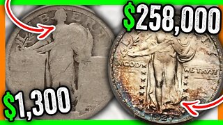 TOP 3 SILVER STANDING LIBERTY QUARTERS WORTH MONEY - 1916 QUARTER