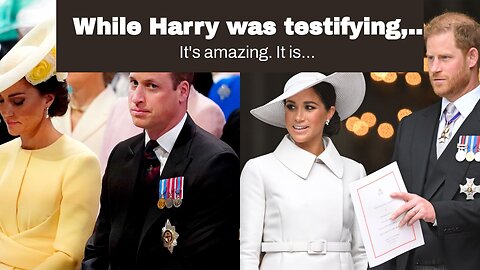 While Harry was testifying, Princess Kate went out for the 2nd day in a line.