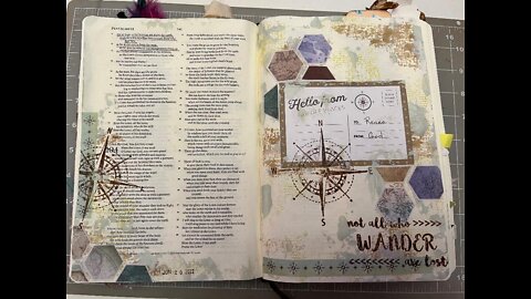 Let's Bible Journal Psalm 103 with BeeBeeCraft stamps (from Lovely Lavender Wishes)