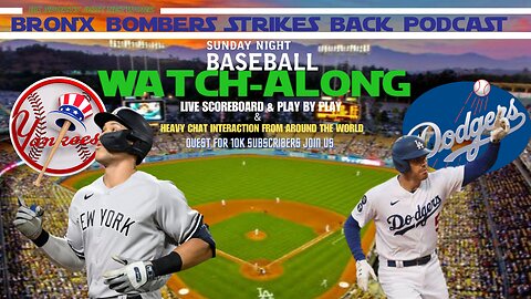⚾New York Yankees @ Los Angeles Dodgers SUNDAY NIGHT WATCHALONG LIVE STREAM