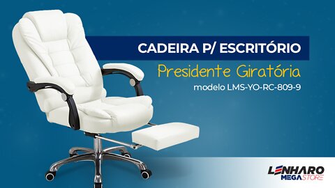 Cadeira para escritório - Lenharo Mega Store | Modelo YO RC 809 9 Branca
