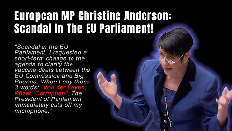 European MP Christine Anderson: Scandal In The EU Parliament!