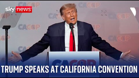 President Donald Trump speaks at Republican Convention in California