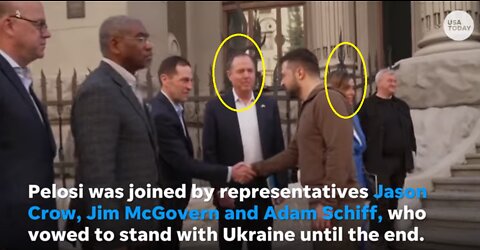 Volodymyr Zelenskyy welcomes Nancy Pelosi & Adam Shiff to Ukraine