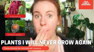 Plants I Will NEVER Grow Again. THE BLACK LIST PLANTS FOR A CANADIAN GARDEN | Gardening in Canada 🍁