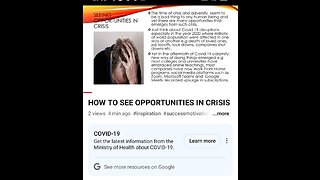 How to See Opportunities in Crisis