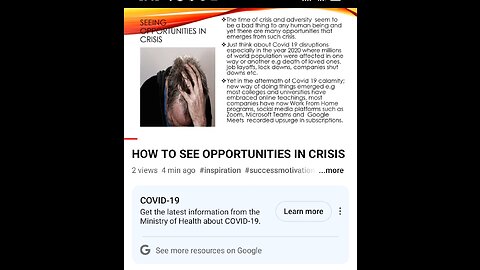 How to See Opportunities in Crisis