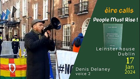 Denis, Assembly nr 2 of Irish Nationals, Leinster House, Dublin, Ireland 17 Jan 2024