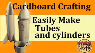 Easily Form Cardboard into cylinders and tubes