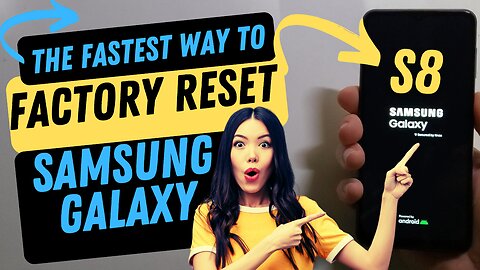 Samsung Galaxy S8 Hard Reset Factory Reset - THIS is the Fastest Way