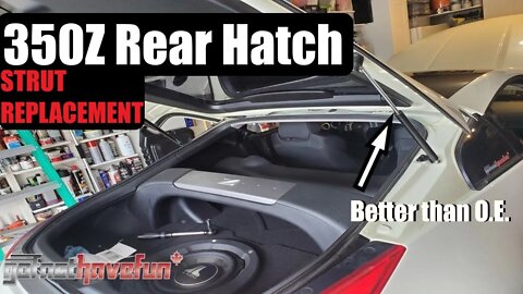 350Z Rear Hatch Strut Replacement (Z1 Motorsports High Pressure Struts) | AnthonyJ350