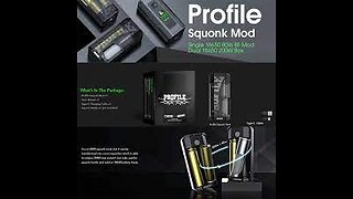 PROFILE SQUONK MOD OR SUBOHM TANK RTA TANK COOL TWO WAY DEVICE.