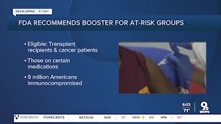 FDA recommends booster for at-risk groups