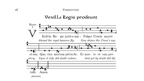 Vexilla Regis - Abroad the regal banners fly - Gregorian chant - sonorous Passiontide meditation