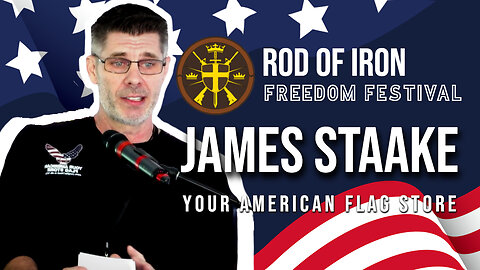 Rod of Iron freedom Festival 2024 James and Max Staake CEO Your American Flag Store