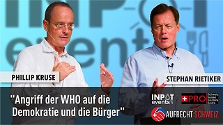 Dr. med. Stephan Rietiker und Rechtsanwalt Philipp Kruse zur WHO / 2/3 DINNER MIT INPUT