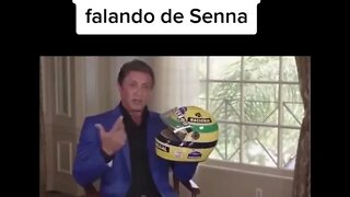 SYLVESTER STALLONE ( O RAMBO ) REVELA SUA ADMIRAÇAO E RESPEITO POR AYRTON SENNA ( AMIZADE SENNA ) F1