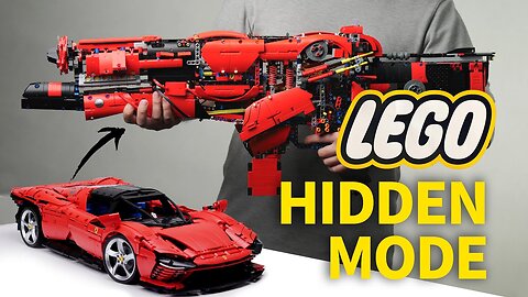 We turn A LEGO FERRARI into a GUN. An experienced MODELER's first LEGO EXPERIENCE