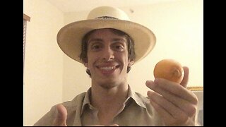 Lupeels and eats a clementine ASMR (Juicy, chewing, peeling)